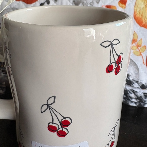 Rae Dunn Mon Cherry Mug - Cream with Red Cherry Design - Picture 4 of 4